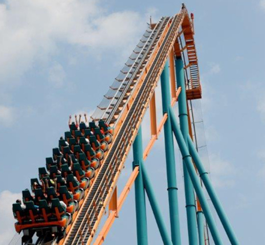 First chain lift roller coaster