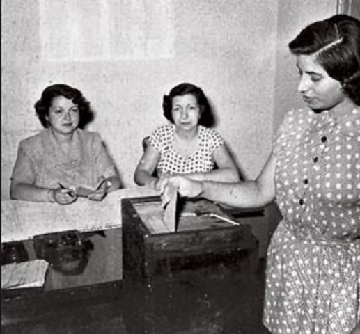 Cuándo se consiguió el voto femenino