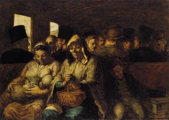 EL VAGÓN DE TERCERA CLASE (Honoré Daumier)
