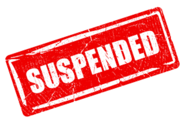 getting suspended