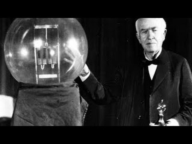 The invention of the electric light