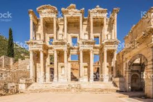 The rise of Christianity contributes to the decline of the city of Ephesos