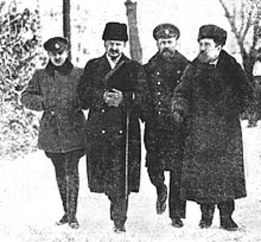 Trotsky y Kerensky