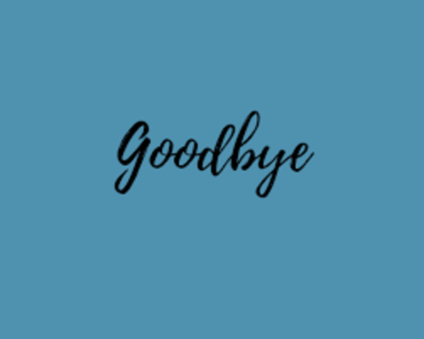 I had to Say Goodbye