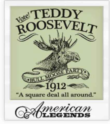 Teddy Roosevelt Runs on the "Bull Moose" Ticket