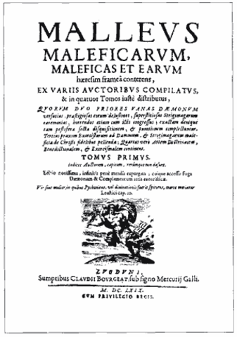 The Malleus Malificarum
