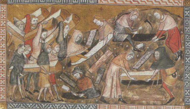 La peste,  pour la première fois en Europe occidentale à Messine