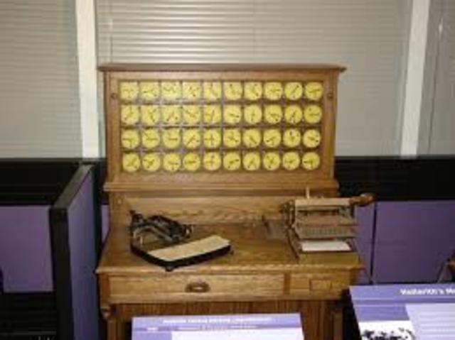 Máquina grabadora de tarjetas perforadas de Hollerith