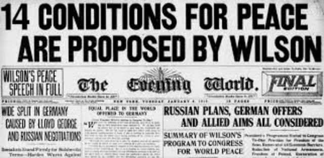 Woodrow Wilson- Fourteen Points Speech