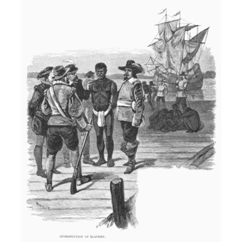 African Slaves Sold in Jamestown