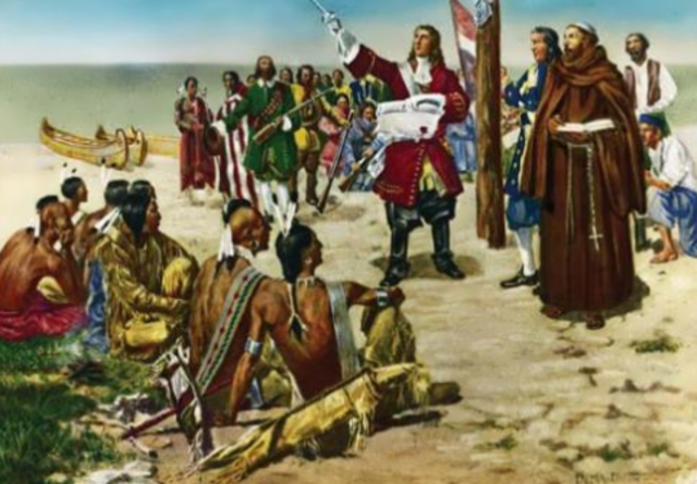 LaSalle claimed the Mississippi River Valley for France