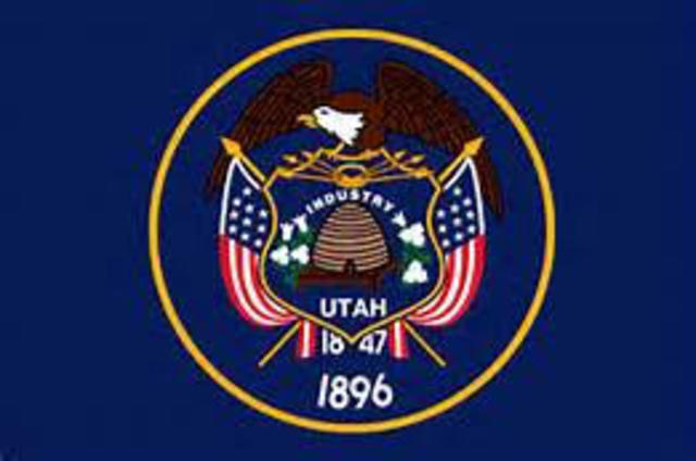 Utah is admitted as the 45th U.S. state