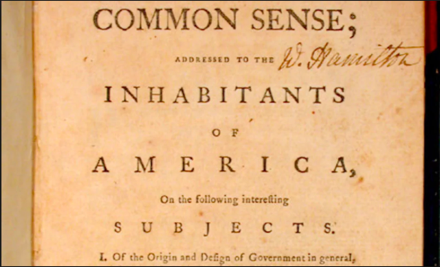 Thomas Paine Publishes Common Sense