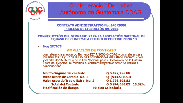 Acuerdo Amplía monto