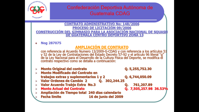 Acuerdo amplía monto