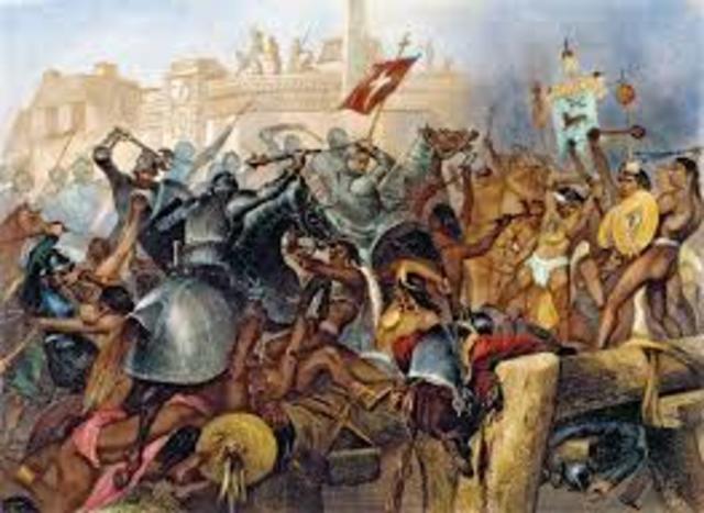 Cortes conquers the Aztecs