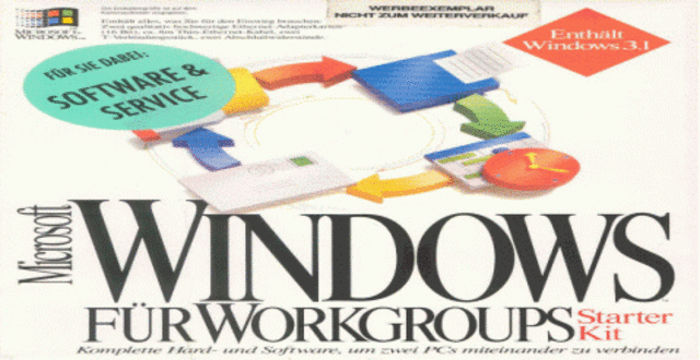 1992 Microsoft Windows para Trabajo en Grupo 3.1