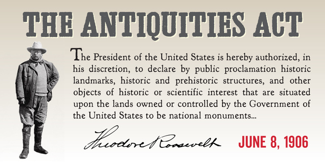 Antiquities Act becomes law