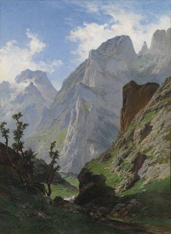 La canal de Mancorbo en los Picos de Europa (Carlos de Haes)