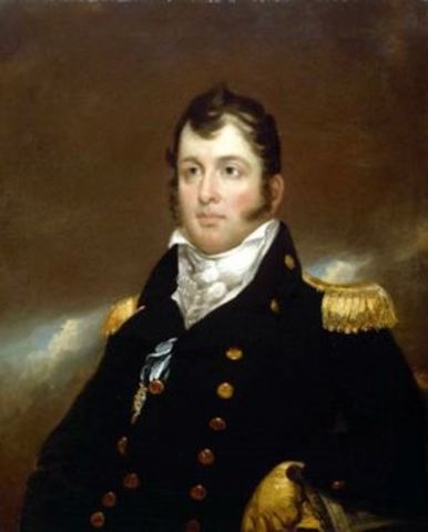 Captain Oliver Hazard Perry wins Battle of Lake Erie