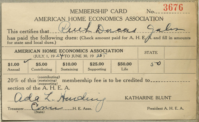 The American Home Economics Association is established. It became the most influential professional society for home economics.