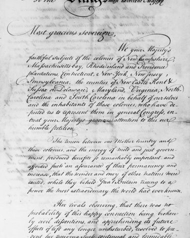 The Olive Branch Petition