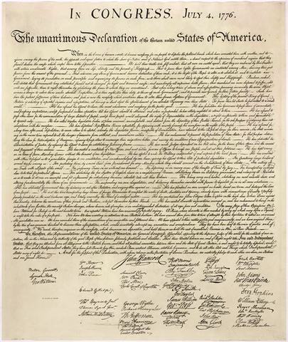 1776 Signing of the Declaration of Independance