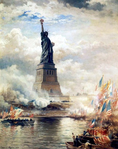 1886 Unveiling of the Statue of Liberty