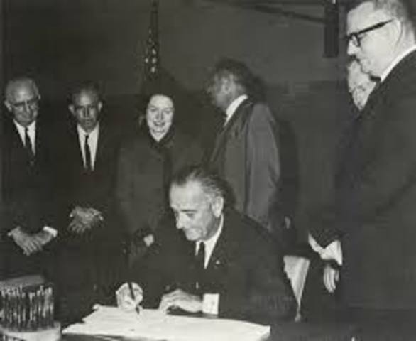 Higher Education Act is Signed.