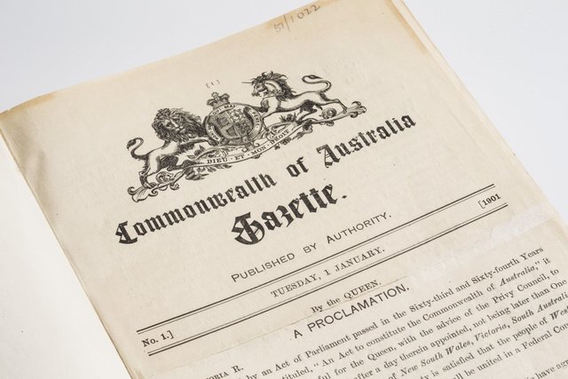 The federation of Australia.