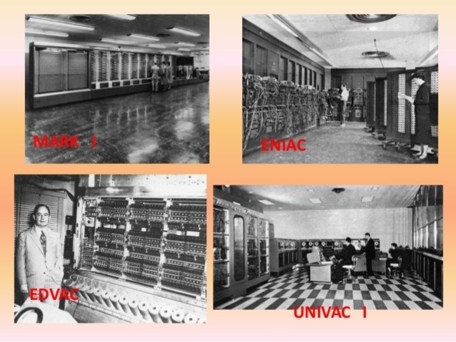 PRIMERA GENERACIÓN DE ORDENADORES: MARK l, ENIAC Y UNIVAC