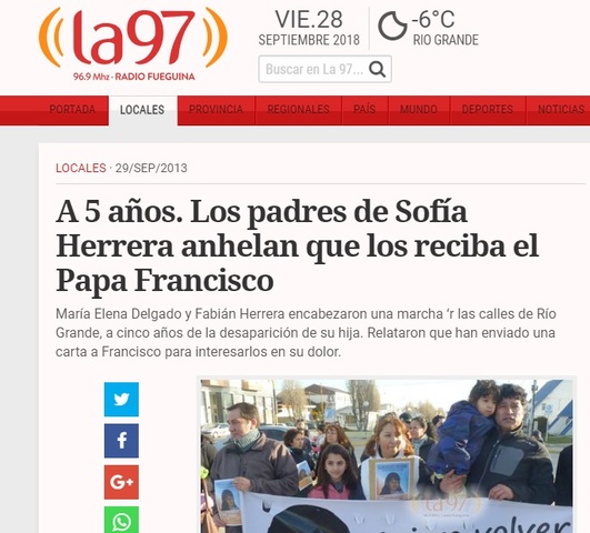 Cinco años sin Sofia