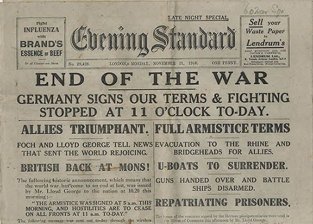 World War I Ends