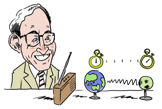 First observation of gravitational time delays