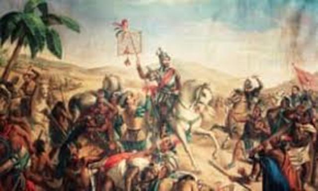Cortez Defeats Aztecs