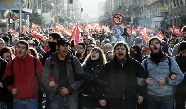 las protestas por las malas condiciones de trabajo generaron características violentas