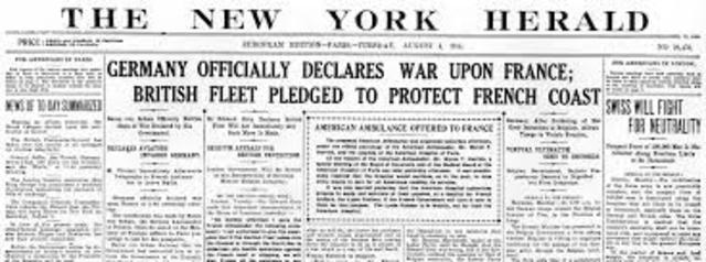 Germany Declares War on France