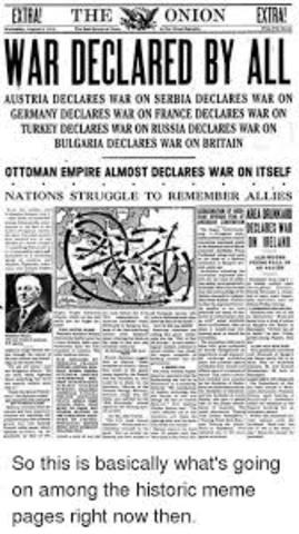 The Ottoman Empire Declares War on Allies