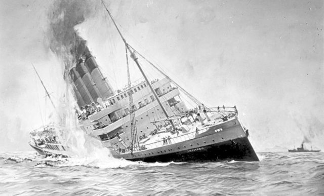 Lusitania Sunk