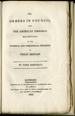 Britain Repeals Orders of Council