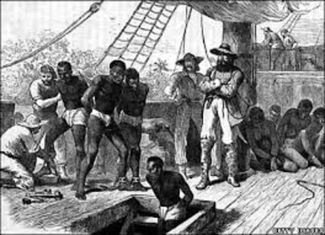 African slaves sold in Jamestown