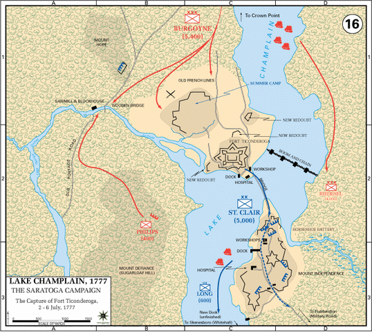 The Capturing at Ticonderoga and Crown Point