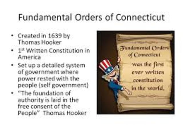 Conneticut Fundamental Orders Signed