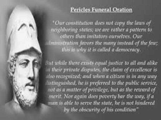 The Funeral Oration of Pericles