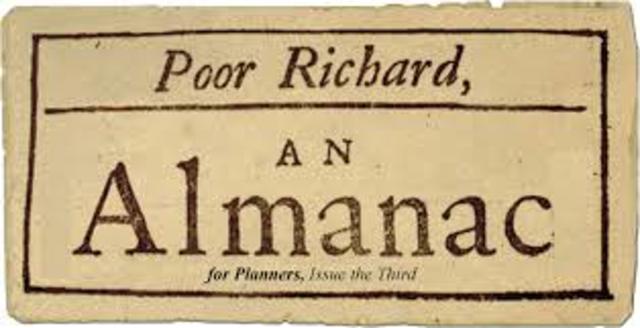 Benjamin Franklin Published Poor Richard's Almanack