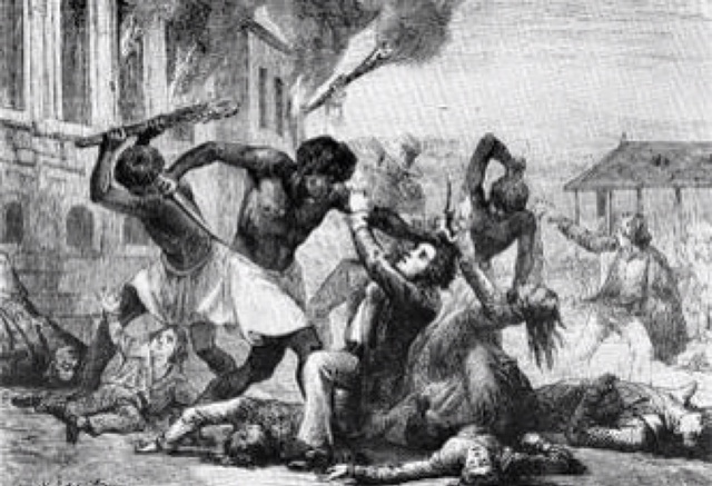 Stono slave rebellion in South Carolina