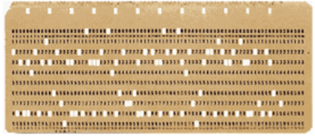 Tarjetas perforadas (960 b).