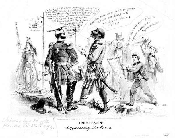 Suspension of the Chicago Times