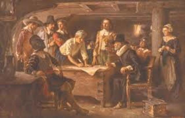 Mayflower Compact signed