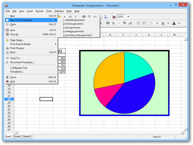 Gnumeric integrado en gnome office